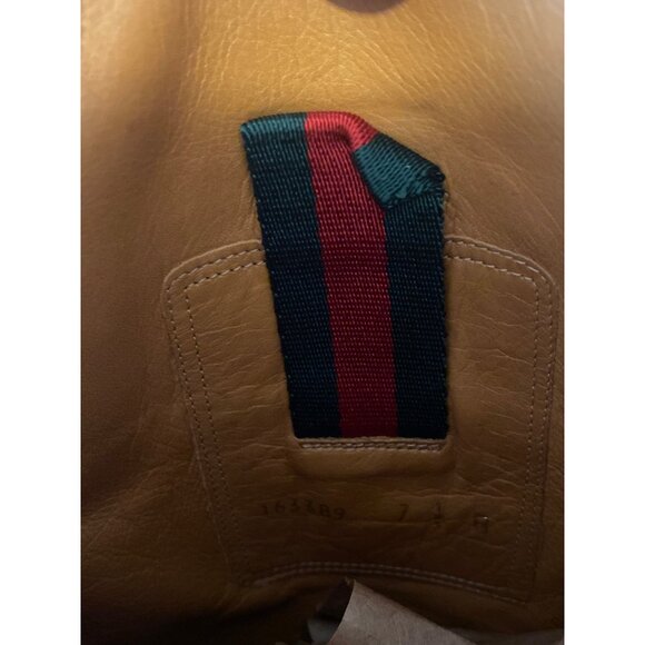 Gucci Women's Black & Brown Leather Riding Boots Size 7.5B - Picture 7 of 9